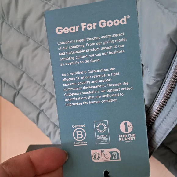 Cotopaxi Blue and Multicolor Puffer Vest - Picture 5 of 7